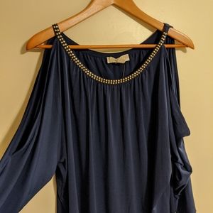 NWT Michael Kors women's cold shoulder top.